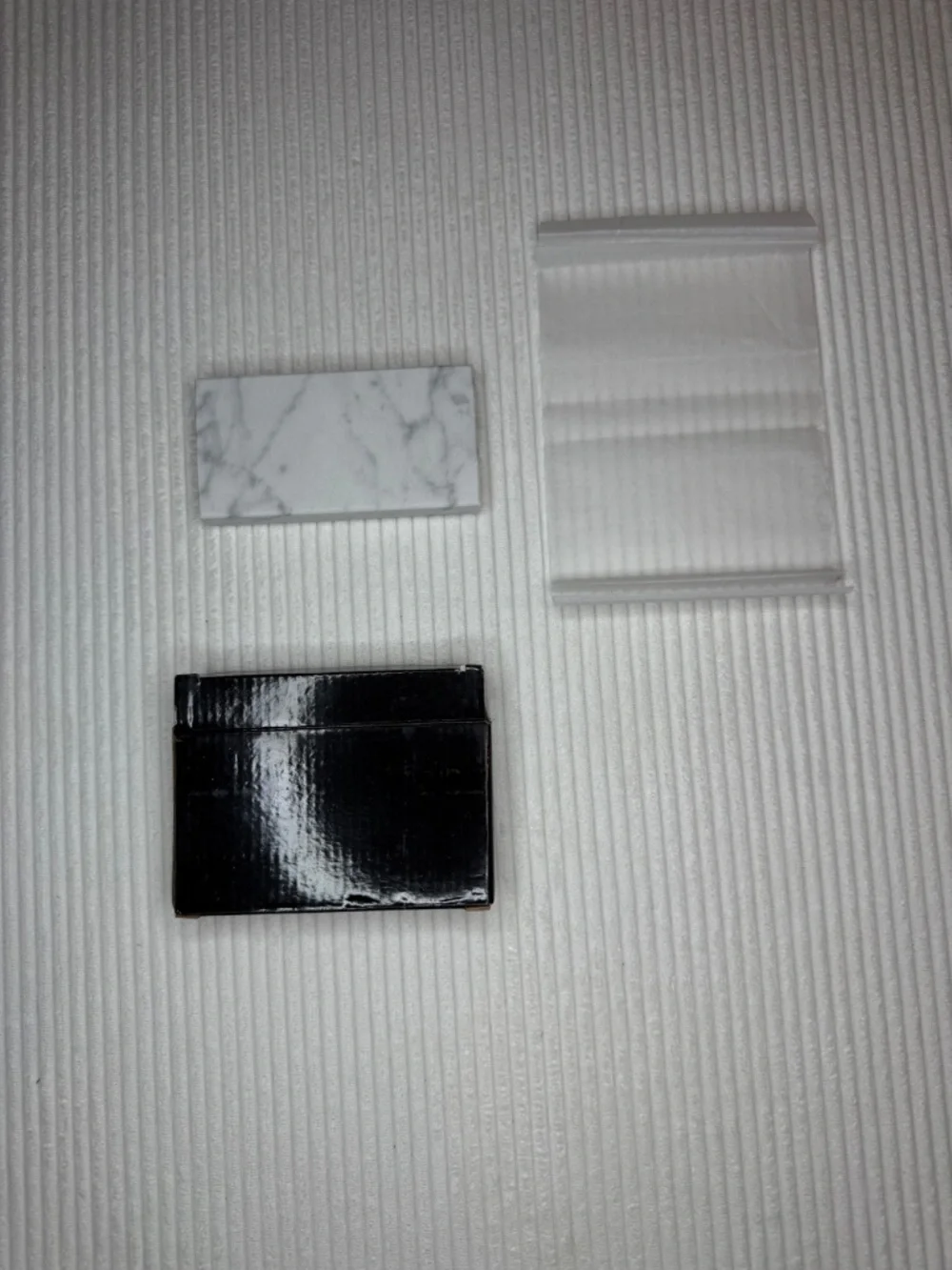 White Marble Business Card Holder